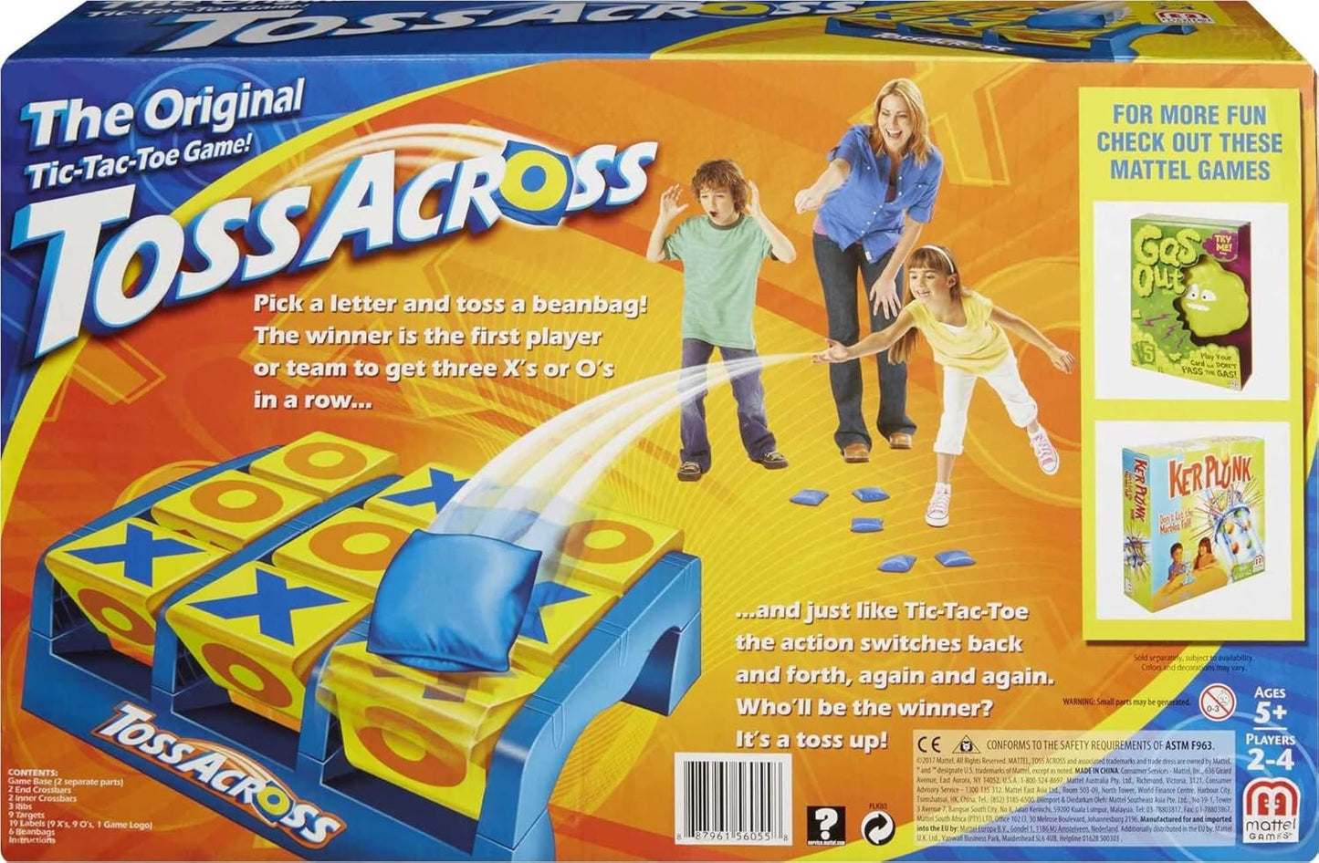 Toss Across Beanbag Tic Tac Toe Game for Kids & Family