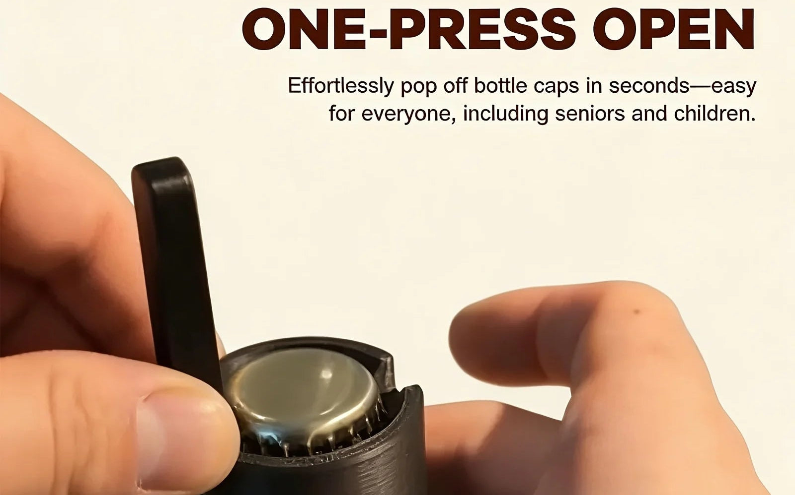 One-Handed Wall Mounted Bottle Opener – 3D Printed Design